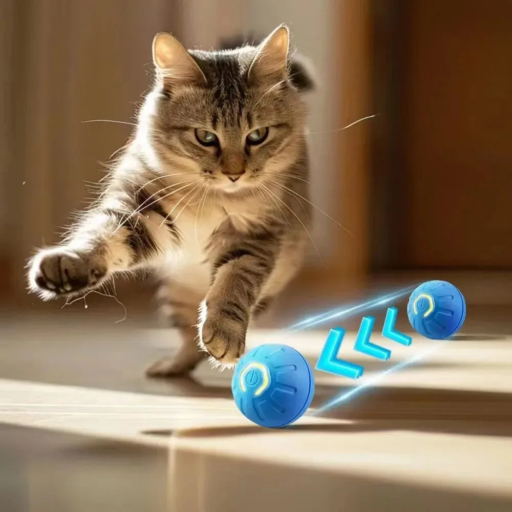 1pc Automatic Moving Dog Toy Ball Smart USB Jumping Rotating Interactive Dog Chew Toy Ball for Puppy Ball Toys
