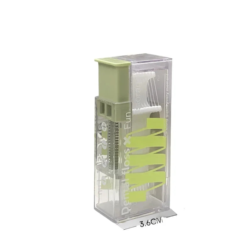 Protable Floss Picks Storage Box Auto Dispenser Small Hilo Dental Floss Refillable Toothpicks Teeth Cleaning Tool Toothpick