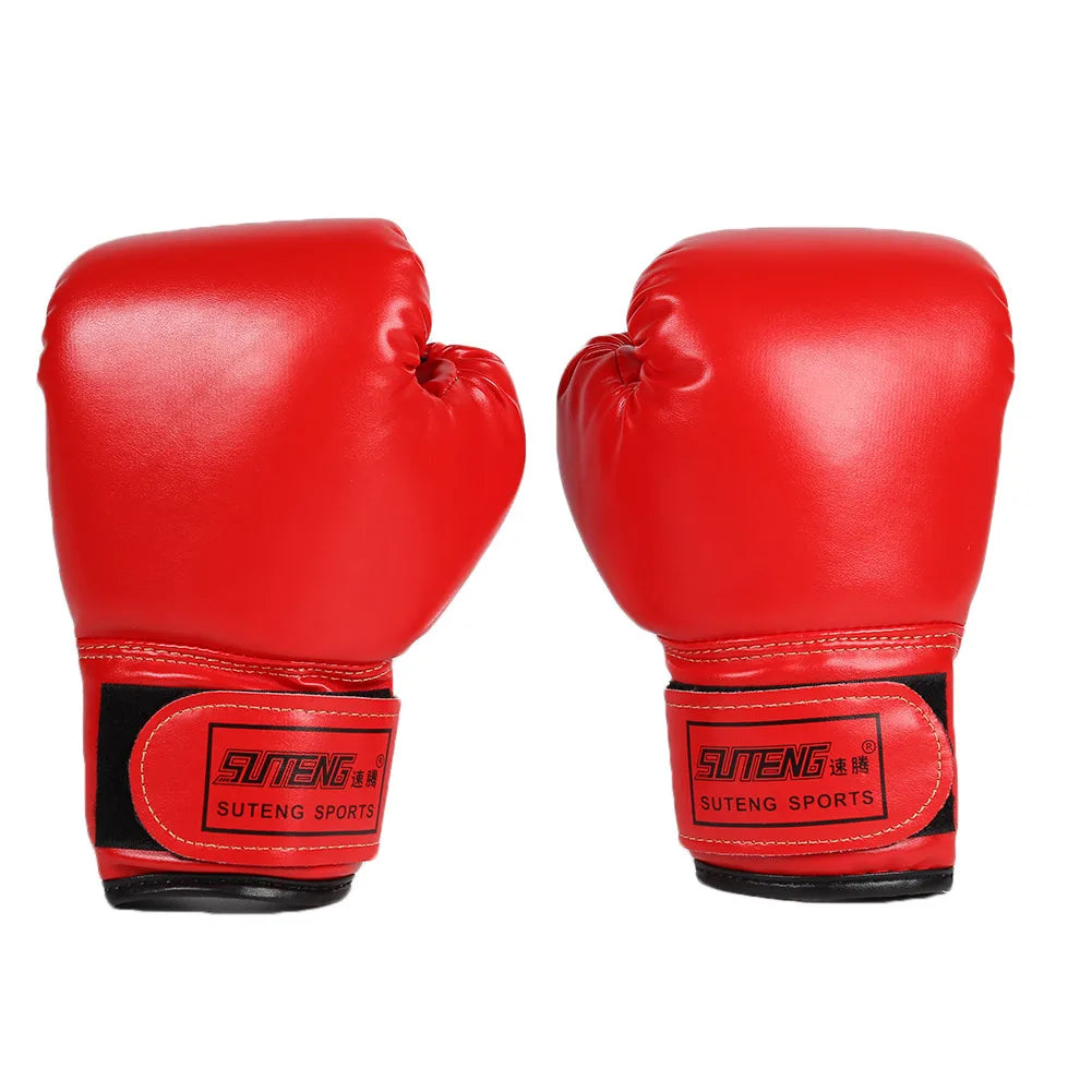 5-12YRS Professional Boxing Training Sparring Gloves PU Leather Kids Breathable Muay Thai Punching Karate Training Gloves