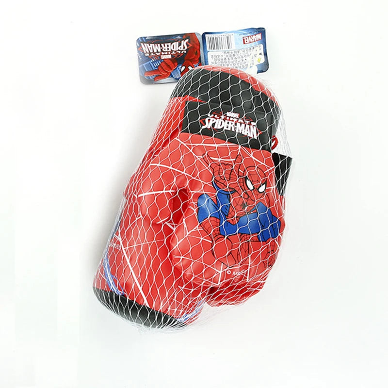 Spider Man Children'S Mini Boxing Set Glove+Bag Anime Cartoon Cute Sports Toy Physical Training Boy Girl Birthday X-Mas Gift Kid