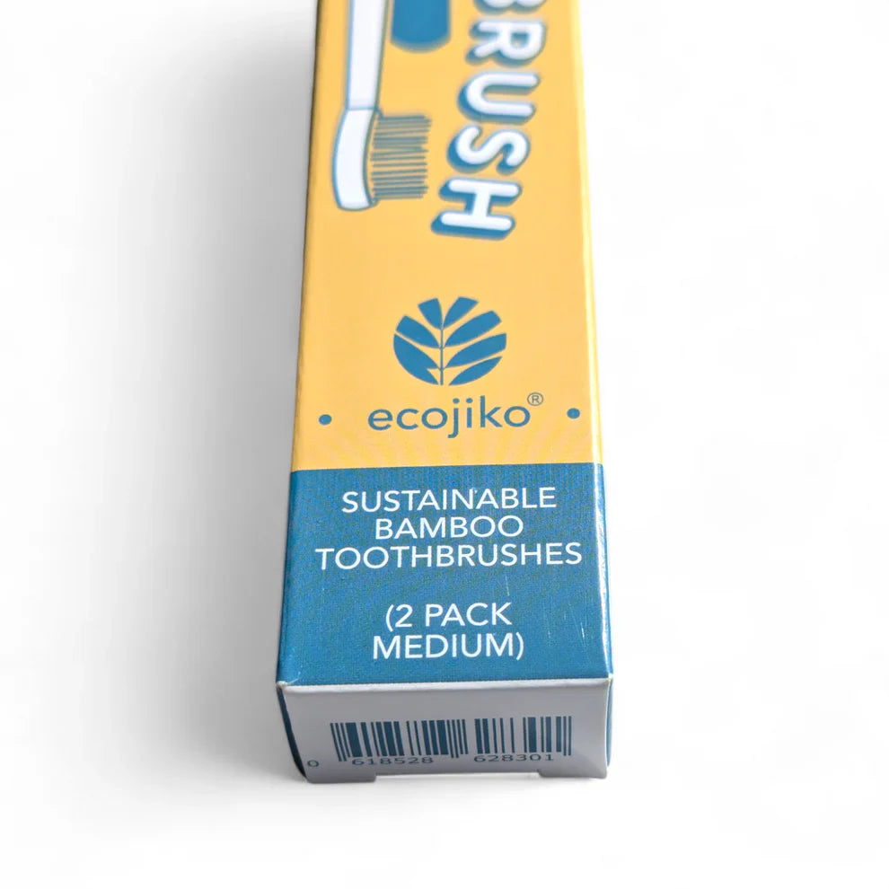 Sustainable Bamboo Toothbrush | Adult Medium Bamboo Toothbrushes (2 pack)-2