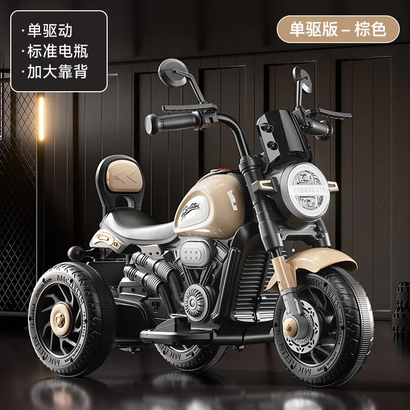 Dual Motor Tricycle for Kids Extended Battery Life Ride-On Toy with Backrest & Speed Control for Ages 2-10 Children electric car