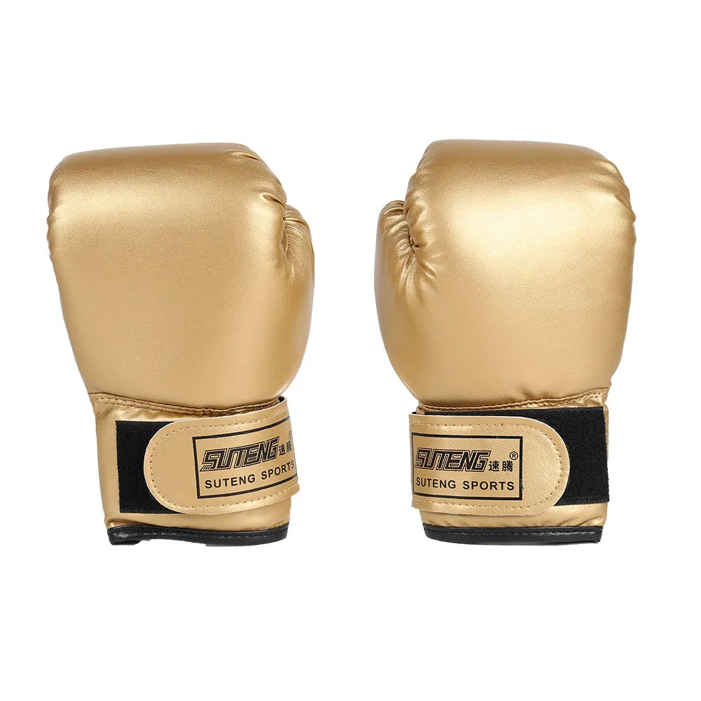5-12YRS Professional Boxing Training Sparring Gloves PU Leather Kids Breathable Muay Thai Punching Karate Training Gloves