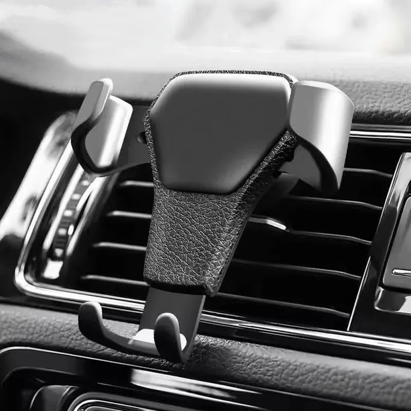 Gravity Car Phone Holder car Air Vent Clip Mount phone Stand Auto Locking Car GPS Navigation Bracket For iPhone Xiaomi Samsung