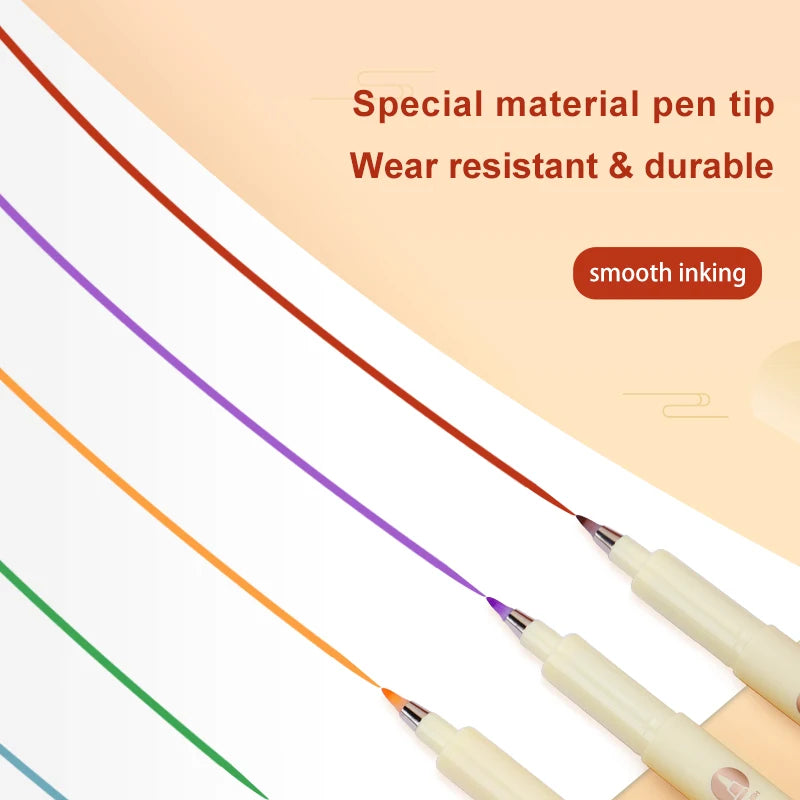 BAOKE S41 Soft Tip Art Drawing Pen Calligraphy Brush Pen Art Drawing For Sketching, Scrapbooking, Journaling ,Fadeproof Ink
