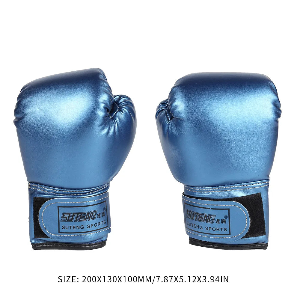 5-12YRS Professional Boxing Training Sparring Gloves PU Leather Kids Breathable Muay Thai Punching Karate Training Gloves