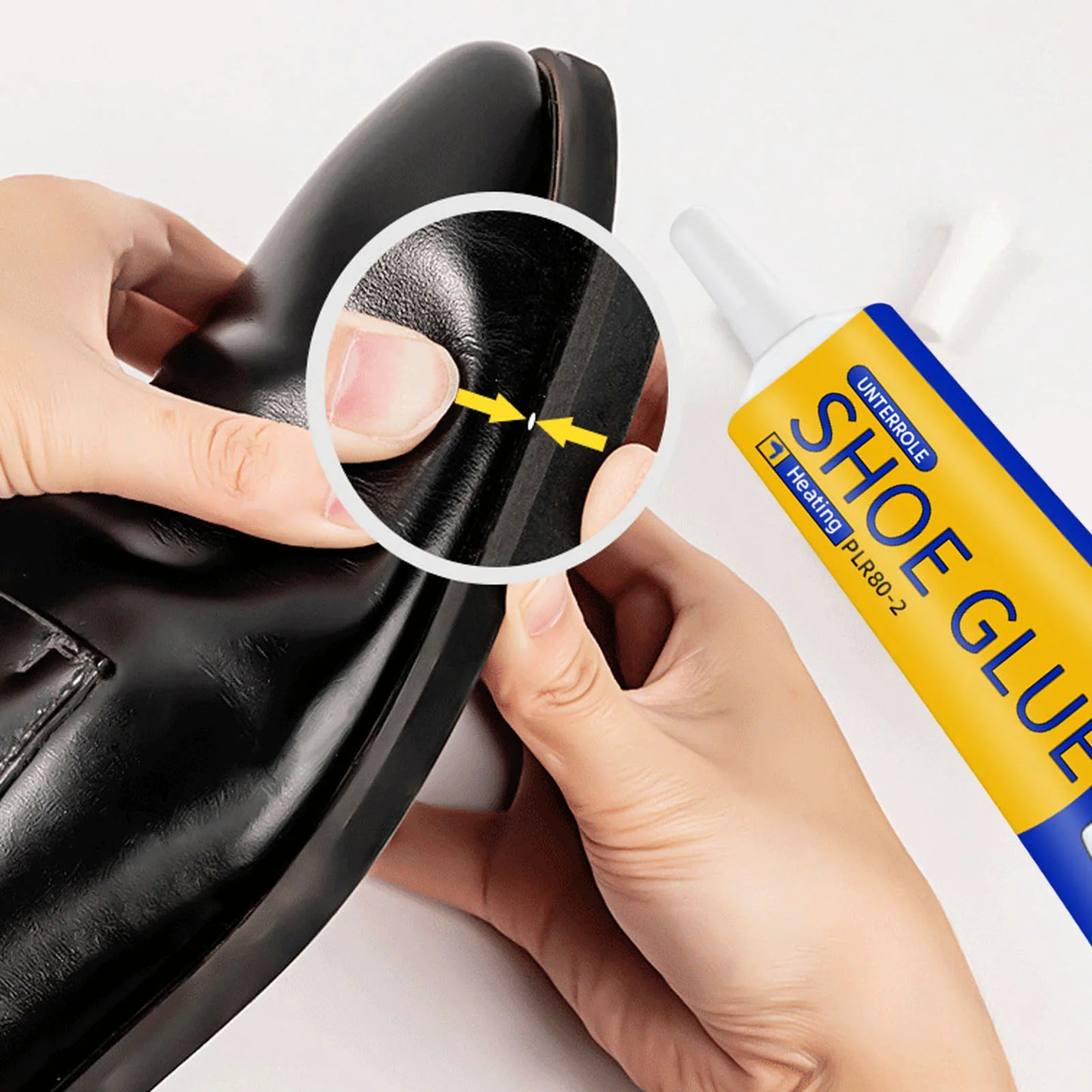 60ml Clear Shoe Repair Adhesive Low Odor Strong Adhesive Soft Resin Shoe Glue for Fixing Worn Shoes or Boots Super stability